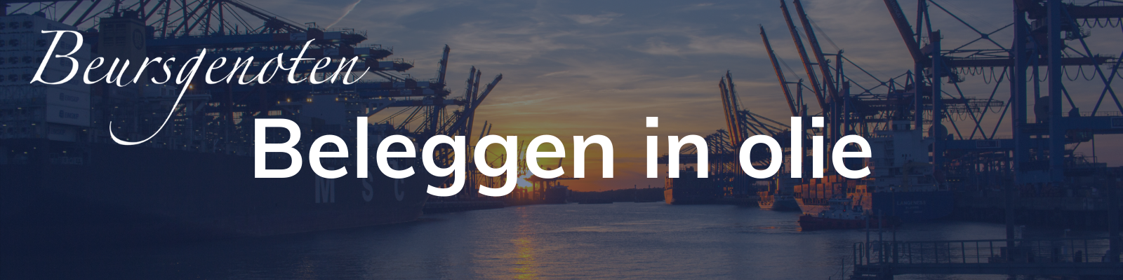 Beleggen in olie