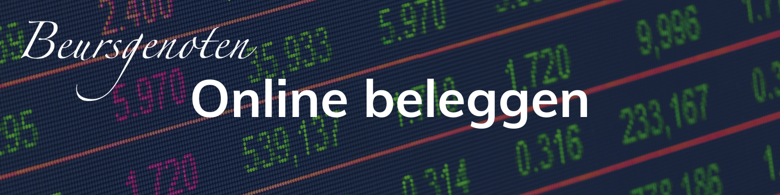 Online beleggen